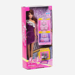 Anlily Fashion Show Doll In Purple Dress Toy For Kids