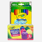 Crayola 6 Colors Washable Project Paint Classic