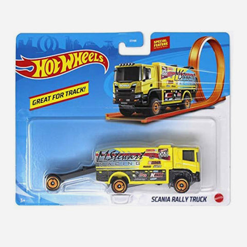 Hot Wheels Track Trucks Scania Rally Toy For Boys