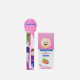 Sansfluo Natural Toothgel Cleanser Strawberry Flavor 50ml and Baby Tooth Brush