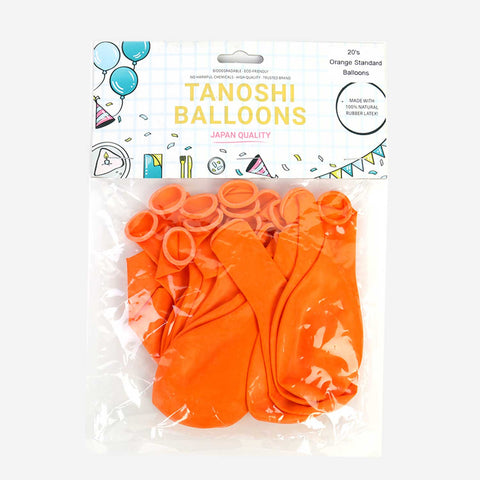 20S Orange Standard Balloons