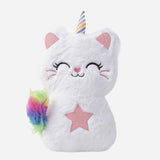 White Cat With Pink Star Plush Toy For Girls