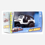 Maisto Fresh Metal 4X4 Rebels White Jeep Toys For Boys