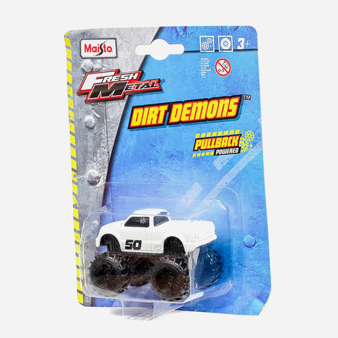 Maisto Fresh Metal Dirt Demons  White Vehicle Toy For Boys