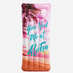 Intex Pink You Had Me At Aloha Inspirational Inflatable Water Mat For Teens And Adults