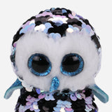 Ty Topper Owl Sequins Blue Blk Reg