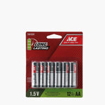 Ace Hardware Alkaline AA Battery 12-Pack