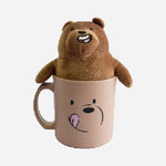 We Bare Bear Mug With Plush Grizzly