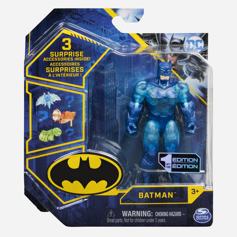 Dc Comics 4-Inch Batman (Blue)  Action Figure Toy For Boys