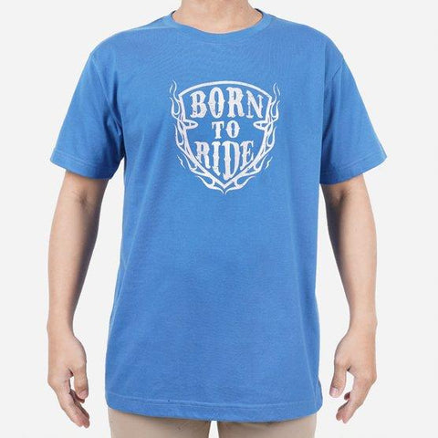 Men's Club Born To Ride Blue Tee