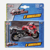 Maisto Fresh Metal 2 Wheelers Honda Cdr (Red With Black) Motorcycle Toy For Boys