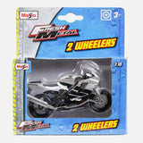 Maisto Fresh Metal 2 Wheelers Honda F4I (Silver And Black) Motorcycle Toy For Boys