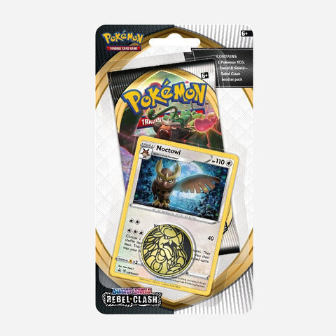 Pokemon Tcg Sword And Shield Rebel Clash  Checklane Blister Pack (Noctowl)