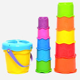 Play Go Rainbow Cups And Shapes Bucket Toy For Toddlers