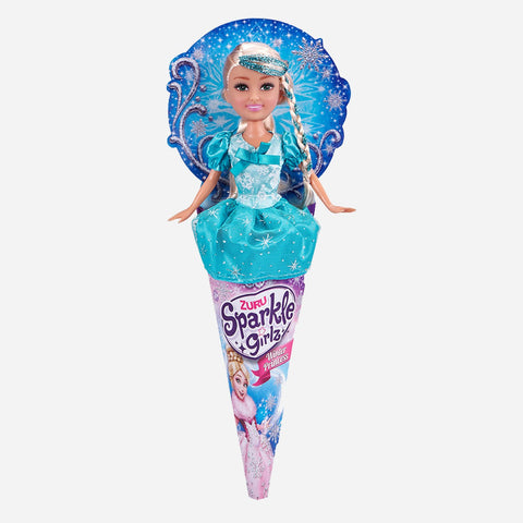 Sparkle Girlz Winter Princess Cone Doll Blue Toy For Girls