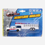 Maisto Fresh Metal Heartland Haulers Horse Ranch White Die Cast Vehicles Toys For Boys