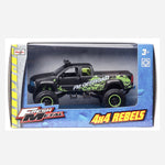 Maisto Fresh Metal 4X4 Rebels Black Off Road Vehicle Toy For Boys