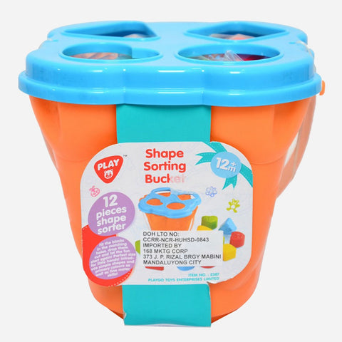 Playgo Shape Sorting Bucket For Toddlers