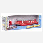 Maisto Fresh Metal Highway Haulers Red With Ladder Vehicle Toy For Boys