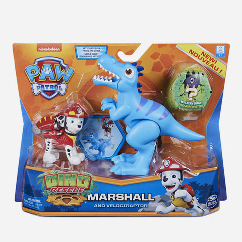 Paw Patrol Marshall And Velociraptor Toy For Boys