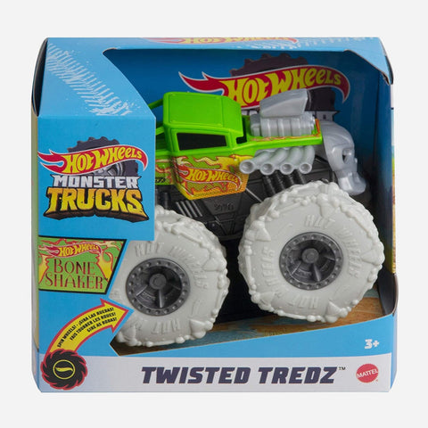 Hot Wheels Monster Trucks 1:43 Bone Shaker Rev Tredz Toy For Boys