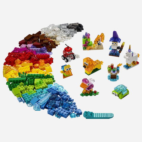 Lego R Classic 11013 Creative Transparent Bricks Age 4 Building Blocks 2021 500Pcs