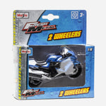 Maisto Fresh Metal 2 Wheelers Kawasaki (Blue) Motorcycle Toy For Boys