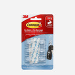 3M Command 6-Pack Mini Hooks - Clear