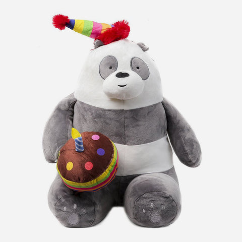 We Bare Bears Panda Birthday Plush Toy For Kids