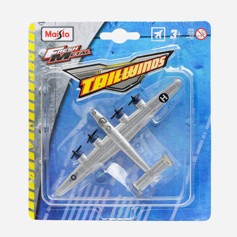 Maisto Fresh Metal Tailwinds (Gray With 4 Propeller) Plane Toy For Boys