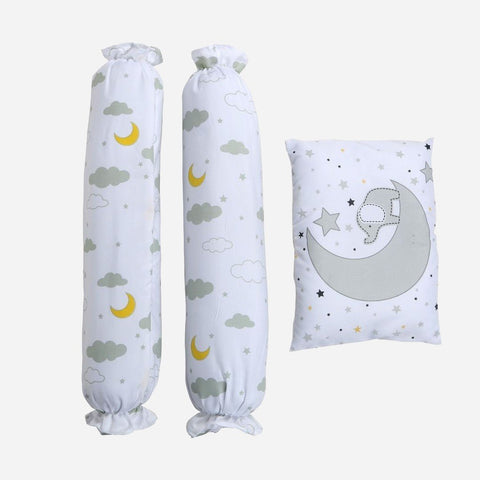 BedTime Baby Pillow and Bolster Set Elephant in Moon