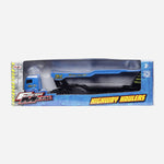 Maisto Fresh Metal Highway Haulers Auto Transport (Blue) Vehicle Toy For Boys