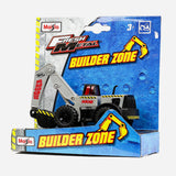 Maisto Fresh Metal Builder Zone Digger Grey Construction Vehicle For Kids