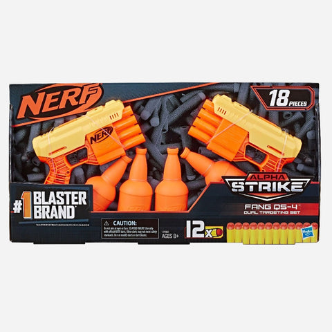 Nerf Alpha Strike Fang Qs 4 Dual Targeting Set Blaster Toy For Boys