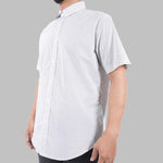 Mainstreet Dress Shirt Microprint White