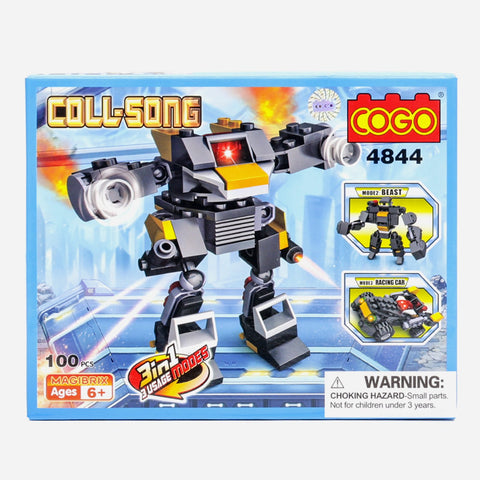 Cogo Coll Song 100 Pcs Black Blocks For Kids