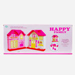 My Mini Family Dollhouse Playset (Pink) For Girls