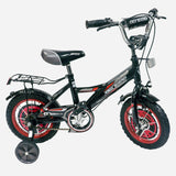 Deck Genesis 12 Inch Bike (Black/Red) For Boys