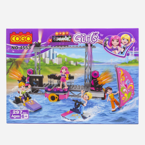 Cogo Girls Concert Stage 297Pcs Blocks For Kids