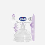 Chicco 2-pack Natural Feeling Teat Fast Flow 6M+