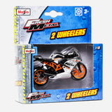 Maisto Fresh Metal 2 Wheelers Ktm (Black With Orange) Motorcycle Toy For Boys