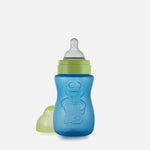 Sesame Beginnings 8oz Wide Neck Embossed Feeding Bottle