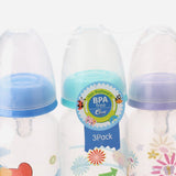 Coral Baby Pack of 3 8oz Round Feeding Bottles