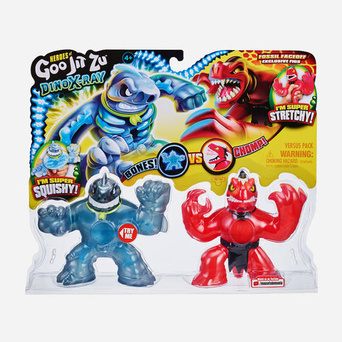 Heroes Of Goo Jit Zu Dino X Ray Versus Pack Thrash Vs Veraptz Toy For Boys