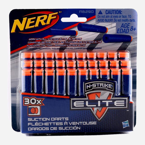 Nerf N Strike Elite 30 Pack Universal Suction Darts Refillable Blaster Darts