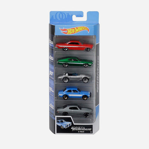 Hot Wheels 5 Car Pack Fast Furious Toys For Boys