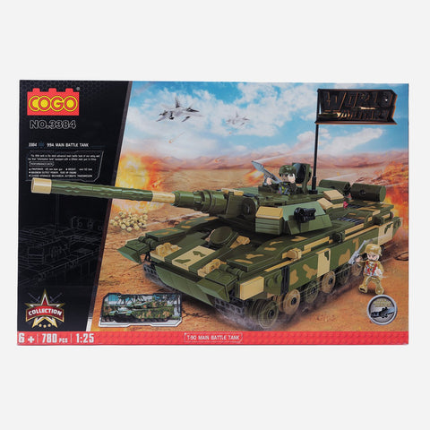 Cogo World Military 99A Main Battle Tank 780 Pieces Building Blocks For Kids