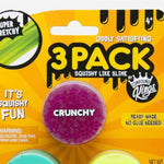 Compound Kings Oddly Satisfying Fluffy, Crunchy And Neon Squishy Like Slime Assorted Trio Pack For Kids