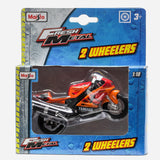 Maisto Fresh Metal 2 Wheelers Yamaha (Orange With Red) Motorcycle Toy For Boys