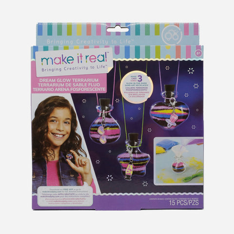 Make It Real Dream Glow Terrarium Craft Kit For Girls